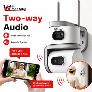 Cámara WiFi Wistino <span class=keywords><strong>V380</strong></span> <span class=keywords><strong>Pro</strong></span> de Doble Lente PTZ para Exteriores con Seguimiento Automático, Visión Nocturna <span class=keywords><strong>en</strong></span> Color, Audio Bidireccional, Detección de Movimiento, Cámara CCTV - Product Image 4