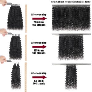 Extensions de cheveux humains 100% naturels bruts, sans nœuds, pré-séparées, pour tressage, styles Deep Wave, Water Wave, Feather Crochet et Feather <span class=keywords><strong>Line</strong></span> - Product Image 2