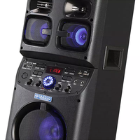 TD0655 Altavoz de Karaoke Grande para Exteriores Fiesta DJ Bocina de Karaoke de Alta Potencia con Micrófono y Bluetooth para Hogar/Fiesta/Exteriores