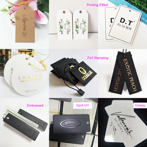 Treo tag giá Tag cho hàng may mặc trong suốt Trung Quốc tùy chỉnh PVC giấy tùy chỉnh thẻ cho quần áo nhãn in - Product Image 6