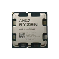 Ordinateur de bureau avec processeur AMD RYZE-N 5 7500F/7600X/7700X/7900X/7950X/7800X3D en boîte, processeur monolithique 5600x 5700x 5900x en tray