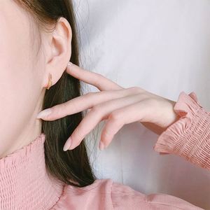 Boucles d'oreilles créoles torsadées en argent sterling 925 pour femme, avec cristaux, bijoux de luxe tendance 2020, cadeau de mariage, fête - Product Image 5