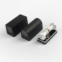 Applique murale LED extérieure double tête GU10, étanche IP65, avec ampoule remplaçable pour jardin