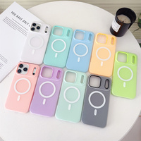 Coque de téléphone magnétique antichoc 2-en-1 couleur bonbon simple pour iPhone 17 Pro Max 17 Air 16 15 14 13 12 11 – Housse de protection mate