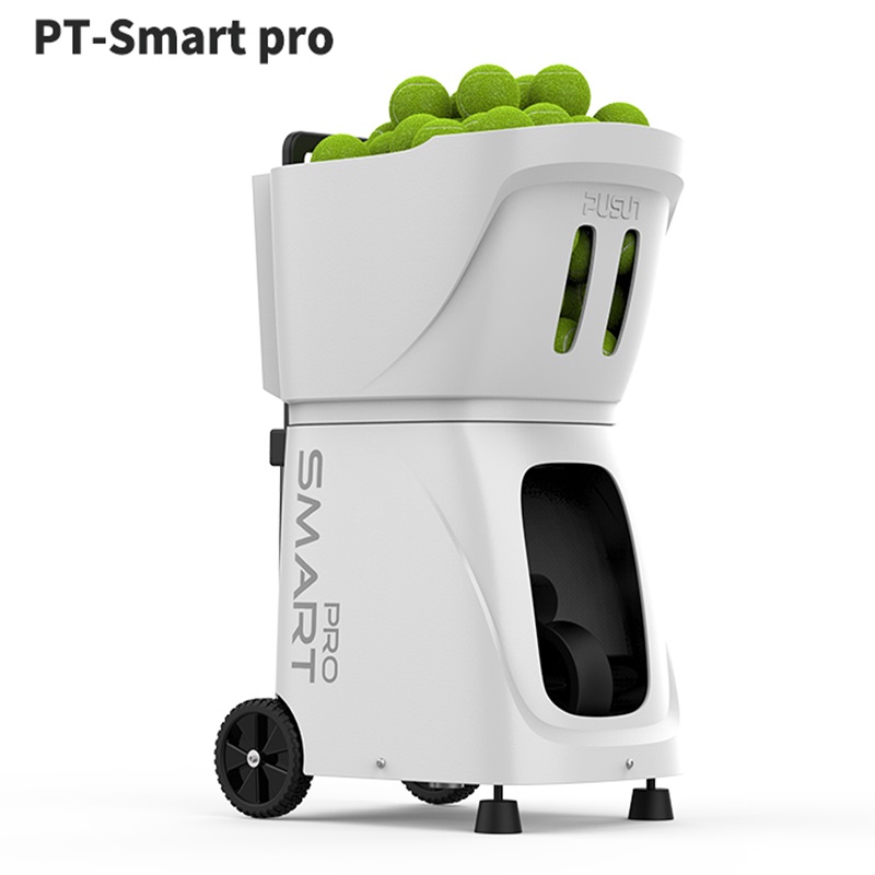 Industry Stepper Motor Powered Tennis Serve Machine APP Remote Control Tennis Ball Machine for Training