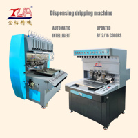 Machine de moulage par goutte-à-goutte PVC entièrement automatique à grande vitesse, machine de distribution de silicone liquide, machine de goutte-à-goutte pour étiquettes en plastisol souple PVC
