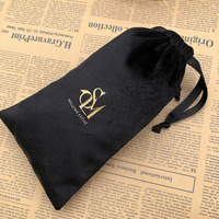 Pochette en daim à cordon personnalisée avec logo imprimé pour cadeau de mariage, emballage de luxe pour parfum et bijoux, sac en daim