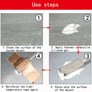 مستشعر حرارة من نوع Pt100 قابل للصق لقياس درجة حرارة السطح، مقاومة حرارية من البلاتين نوع K/E للتركيب بالثقب - Product Image 5