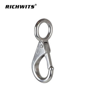 Crochets directionnels en acier inoxydable à ressort fixe, quincaillerie marine pour yacht et voilier, état neuf, crochets pour sangles pour bateaux - Product Image 2