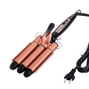 Rizador <span class=keywords><strong>de</strong></span> Pelo Ajustable Profesional con Pantalla LCD, Rizador <span class=keywords><strong>de</strong></span> Pelo con Barril Grande, Plancha para Rizar el Cabello <span class=keywords><strong>de</strong></span> <span class=keywords><strong>Tres</strong></span> <span class=keywords><strong>Barras</strong></span> - Product Image 2