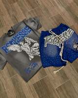 Survêtements d'Été Imprimé Digital, Ensemble Short de Survêtement 2 Pièces, T-shirt à Manches Courtes et Shorts pour Hommes