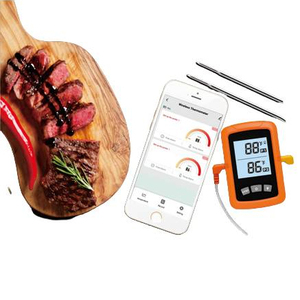 듀얼 프로브 디지털 스마트 무선 와이파이 바베큐 그릴 고기 온도계 안전 안드로이드 애플 요리 - Product Image 1