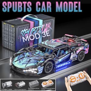 Compatible con Control Remoto, Bloques de Construcción de Plástico ABS, Juguete de Construcción, Auto de Carreras, Modelo de Superauto, <span class=keywords><strong>para</strong></span> Niños - Product Image 5