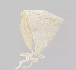 Diadema de Ganchillo de Algodón Hecha a Mano, Pañuelo Triangular Suave en Color Liso para Uso en Exteriores, Inspirado en el Cuadrado de la Abuela - Product Image 2