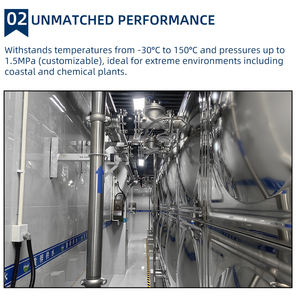 خزان مياه كبير من الفولاذ المجلفن بالغمس الساخن سعة 5000 لتر مع وعاء ضغط، هيكل فولاذي علوي - Product Image 4