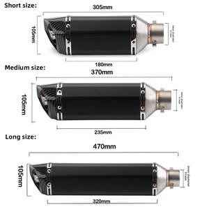 Nouveau pot d'échappement moto en acier inoxydable, silencieux hexagonal, modification Scorpion, universel pour <span class=keywords><strong>Ninja</strong></span> 400 Race 600 R3 - Product Image 2