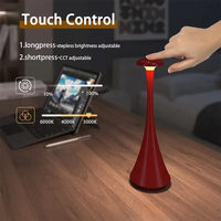 Lampes de table modernes en forme de champignon avec commande tactile USB alimentée par batterie pour la table de chevet, le salon, la chambre à coucher, lampe de table décorative
