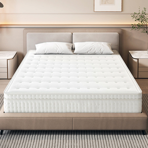 Bon prix Matelas Queen King Size Bonnell à ressorts ensachés en latex de mousse pure hybride hypoallergénique pour aspirateur d'hôtel dans une boîte - Product Image 1