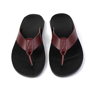 Men's Fashion <b>Flip</b> <b>Flops</b> EVA Outsole Anti Slippery Open Toe Summer Outdoor <b>Slippers</b> Size 39-47 Pu Upper - Product Image 3