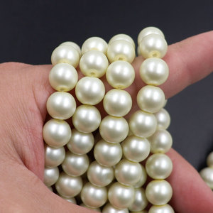 10mm lavanda púrpura/melocotón rosa/Beige perlas de cristal mate surtido de colores de moda para Joyería Moderna stock a granel - Product Image 6