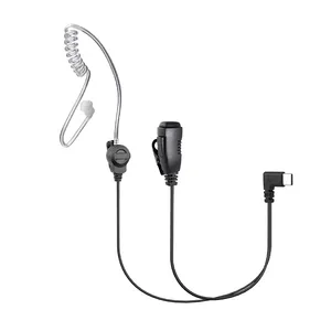 POC radio audio accessory Acoustic Tube earpiece type c USB-C connector earpiece for Microsoft Teams walkie talkie earpiece