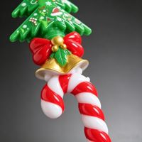 Weihnachtsbaum Rotierender Leuchtstab Batteriebetrieben 39cm ABS-Kunststoff Partygeschenk für Weihnachten Geburtstag Austausch Werbegeschenk