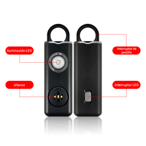 Llavero de la alarma de la autodefensa del niño de la alarma de seguridad personal anti-ataque al por mayor 130Db - Product Image 2