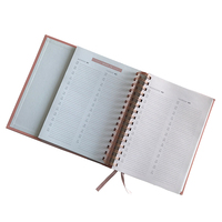 Agenda personnalisé B5 A5, couverture rigide, reliure spirale, journal en papier, couverture en cuir, carnet