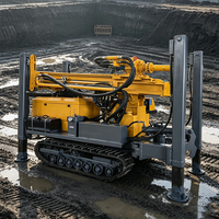 Foreuse pneumatique tout-terrain MKDQZ-200 pour puits d'eau, conception à chenilles, adaptée aux conditions géologiques complexes