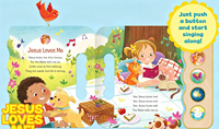 Libro Interactivo Cristiano con Sonidos, Tapa Dura, Encuadernación Perfecta, Libro de Cartón para Niños Pequeños, Canciones Musicales Bíblicas Educativas, Preescolar Temprano