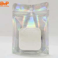 Bolsa con Cierre Hermético, Bolsas de Correo Láser, Bolsas de Embalaje de Plástico con Cierre para Regalos y Joyería, Bolsa de Embalaje de Mylar con Holograma, Paquete Pequeño