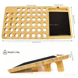 Wooden Laptop Cooler With Mouse <b>Pad</b> And Cooling Stand For Desk Use - Product Image 4