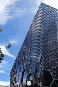 थर्मल को तोड़ने एल्यूमीनियम प्रोफ़ाइल गिलास पर्दे की दीवार क्षैतिज airfoil ब्लेड धूप छांव लौवर गिलास पर्दे की दीवार - Product Image 5