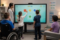 Tableau interactif 4K UHD avec écran tactile IR sans joint et boutons frontaux, tailles 55'', 65'', 75'', 86'' – Vente OEM/ODM pour salles de classe