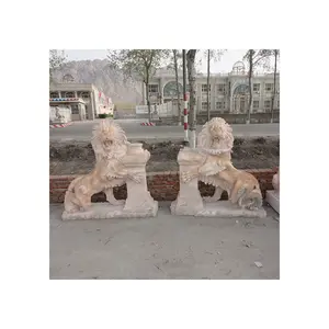 批发石头狮子雕像石头动物雕像大理石出售