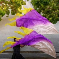 Drapeaux en soie pour la louange, la danse, le ministère de l'Église, les bannières de louange, les banderoles flexibles, Banderas De Danza Cristiana