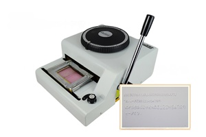 Manual Dog Tag Embossing Machinery PVC <b>Card</b> Aluminum <b>Embosser</b> Machine - Product Image 6