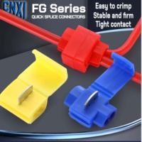 CNXI Serie FG Carcasa aislada de latón Empalme rápido Conector de grifo en T Cable estañado de cobre Terminales eléctricos para luces Automotrices