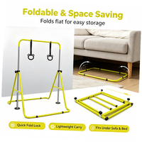 Barre de gymnastique horizontale pliable pour enfants SENTI, facile à assembler, portable, en acier inoxydable, pour l'intérieur, 1,35 cm