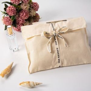 Beauty Cotton Canvas Envelope Dust Pillow Pouch Underwear Shoe Packing Bag With Flap - Product Image 2