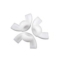 Écrous de blocage hexagonaux en polypropylène M3-M30 haute résistance avec rondelle, écrous hexagonaux en plastique pour les secteurs chimique, électronique et médical (vente en gros)