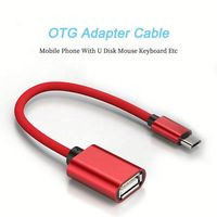 Adaptador de cable micro USB OTG Transferencia DE DATOS Micro USB macho a USB 2,0 A hembra