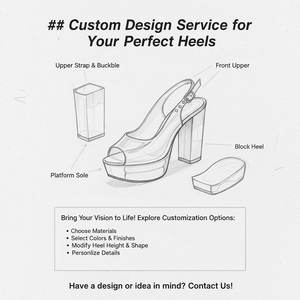 Sandali da Donna Xinzirain Personalizzati <span class=keywords><strong>con</strong></span> Design <span class=keywords><strong>Trasparente</strong></span> a Punta Aperta, <span class=keywords><strong>Tacco</strong></span> Chunky <span class=keywords><strong>con</strong></span> Piattaforma, Retro Aperto e Fibbia - Product Image 2