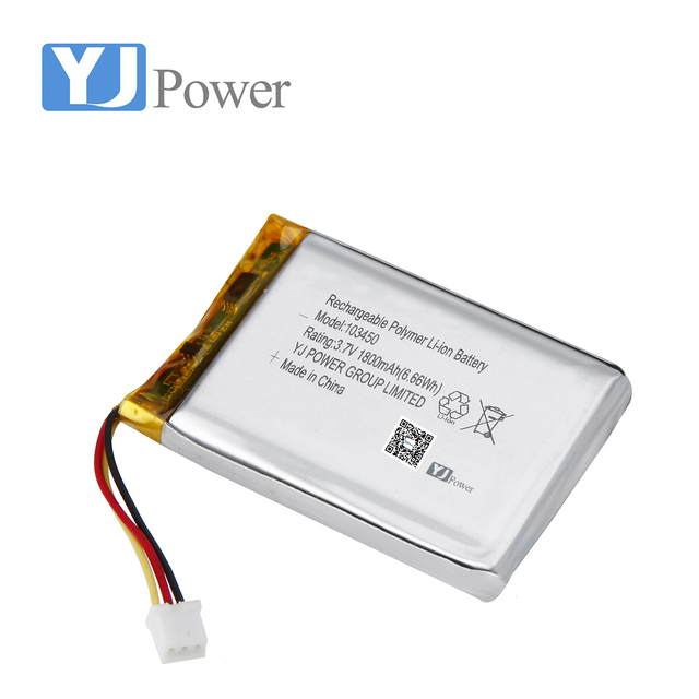 Popular Battery YJ103450 1800mAh 3.7V Lithium Ion Battery for POS Machine