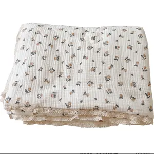 PLHAN охлаждающее воздушное многослойное дышащее хлопковое муслиновое детское постельное белье для кроватки одеяло и одеяло комплекты подушек для лета