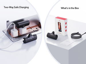 เทรนด์ TikTok แบตเตอรี่สำรองขนาดเล็กพก<span class=keywords><strong>พา</strong></span> 5500mah 5000mah ชาร์จเร็<span class=keywords><strong>ว</strong></span>แบบไร้สาย PD สำหรับสมาร์ทโฟน เหมาะสำหรับการเดินทางและการเดินทางประจำวัน - Product Image 6