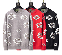 Pull en tricot pour homme, élégant et luxueux, sur mesure, de marque de créateur, vente en gros