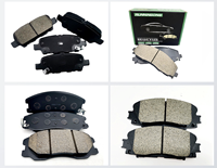 Kampas Rem Depan D1210 04465-02220 04465-02400 24336 untuk Auris Keramik Low Dust Baru Garansi 1 Tahun Harga Pabrik