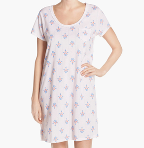 Camisones de Algodón Orgánico de Manga Corta para Mujer, Camiseta de <span class=keywords><strong>Dormir</strong></span> de Verano, Pijama Ecológico - Product Image 1