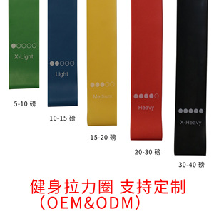 Ctrl Exercise Bands Resistance Loops X-Light ถึง X-Heavy สำหรับอุปกรณ์ออกกำลังกายโยคะฟิตเนส 600x50 มม. - Product Image 2